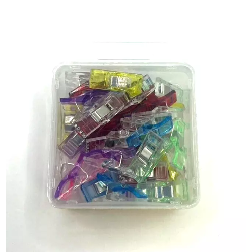 30X Craft Quilting Sewing Crochet Clips Extra Small Size in Plastic Container